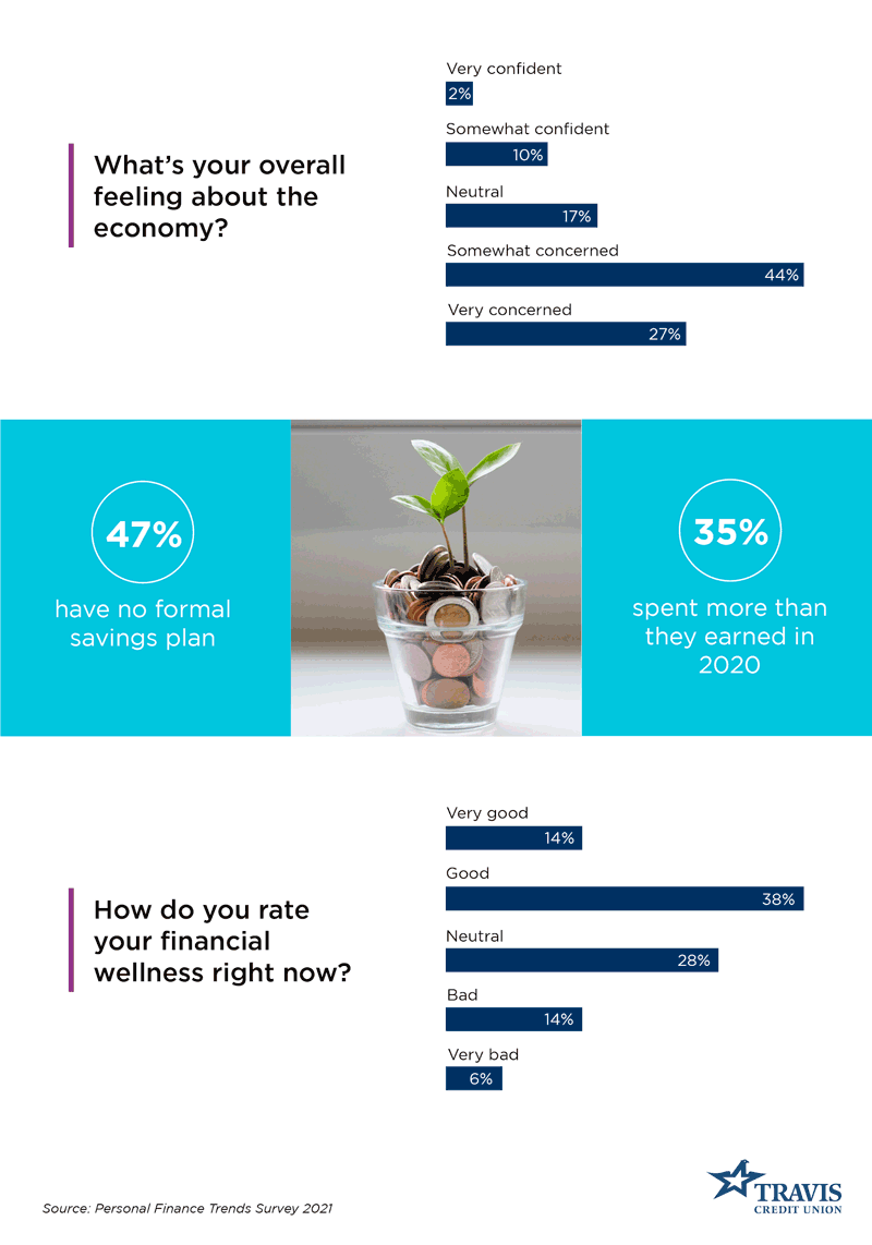 Financial Wellness Statistics 2021 | TravisCU blog