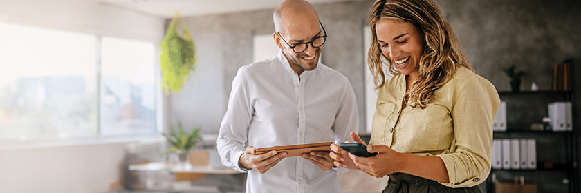 Our benefits and perks, mobile view banner, Travis CU,