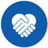 Community icon blue circle
