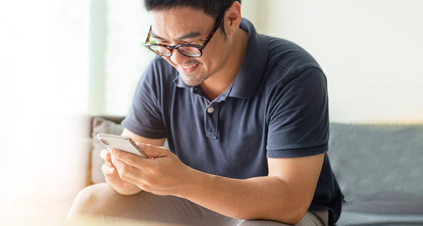 Call 24 phone banking, mobile view banner, Travis CU,