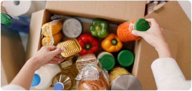 Food bank giving to communities