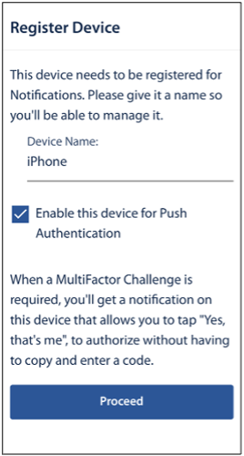Register device Register device