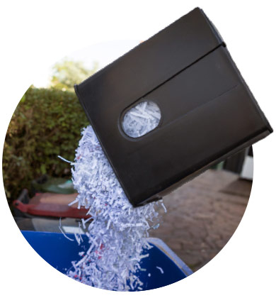 Shred event, mobile view photo